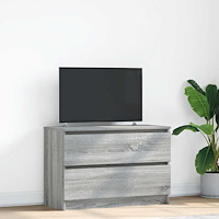 vidaXL TV-bänk grå sonoma 80x35x54 cm konstruerat trä