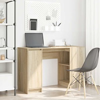 vidaXL Skrivbord sonoma ek 120x42x76 cm konstruerat trä