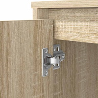 vidaXL Skrivbord sonoma ek 120x42x76 cm konstruerat trä
