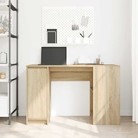 vidaXL Skrivbord sonoma ek 120x42x76 cm konstruerat trä
