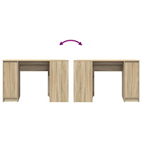 vidaXL Skrivbord sonoma ek 120x42x76 cm konstruerat trä