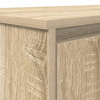 vidaXL Skrivbord sonoma ek 120x42x76 cm konstruerat trä
