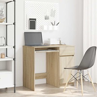 vidaXL Skrivbord sonoma ek 86x49x76 cm konstruerat trä