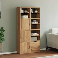 vidaXL Sidoskåp 4 st "ODDA" 40x24x79 cm massivt trä furu