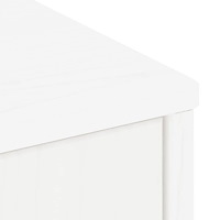 vidaXL Sidoskåp 5 st "ODDA" vit 40x24x79 cm massivt trä furu