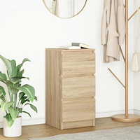 vidaXL Skänk Sonoma ek 37,5x35x76 cm konstruerat trä