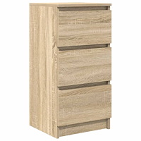 vidaXL Skänk Sonoma ek 37,5x35x76 cm konstruerat trä