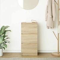 vidaXL Skänk Sonoma ek 37,5x35x76 cm konstruerat trä
