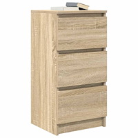 vidaXL Skänk Sonoma ek 37,5x35x76 cm konstruerat trä