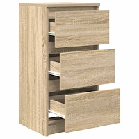 vidaXL Skänk Sonoma ek 37,5x35x76 cm konstruerat trä