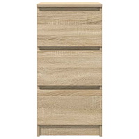 vidaXL Skänk Sonoma ek 37,5x35x76 cm konstruerat trä