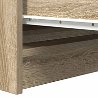vidaXL Skänk Sonoma ek 37,5x35x76 cm konstruerat trä
