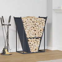 vidaXL Vedställ antracit 69,5x35x81 cm kallvalsat stål