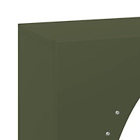 vidaXL Vedställ olivgrön 50x23x100 cm kallvalsat stål