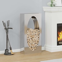 vidaXL Vedställ 50x23x100 cm rostfritt stål