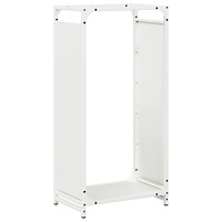 vidaXL Vedställ vit 44x28x90 cm kallvalsat stål