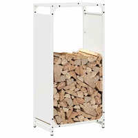 vidaXL Vedställ vit 44x28x90 cm kallvalsat stål