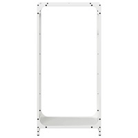 vidaXL Vedställ vit 44x28x90 cm kallvalsat stål