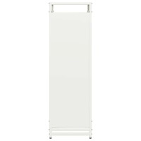 vidaXL Vedställ vit 44x28x90 cm kallvalsat stål
