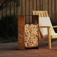 vidaXL Vedställ 40x30x80 cm väderbeständigt stål
