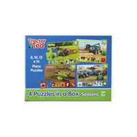 TRACTORLAND LTD 4 puzzles in a box - Tractor Ted (inbunden, eng)