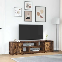 vidaXL TV-bänk rökt ek 188,5x41x50 cm konstruerat trä
