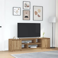 vidaXL TV-bänk hantverksmässig ek 188,5x41x50 cm konstruerat trä