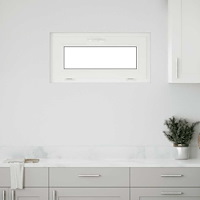 vidaXL Källarfönster "RISOR" 80x40 cm lutande 2 glas vit