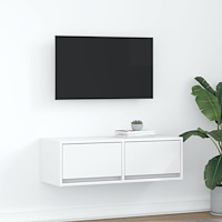 vidaXL TV-bänk vit 80x31x25,5 cm konstruerat trä