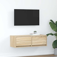 vidaXL TV-bänk sonoma ek 80x31x25,5 cm konstruerat trä