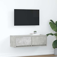 vidaXL TV-bänk betonggrå 80x31x25,5 cm konstruerat trä