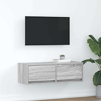 vidaXL TV-bänk grå sonoma 80x31x25,5 cm konstruerat trä
