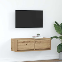 vidaXL TV-bänk hantverksmässig ek 80x31x25,5 cm konstruerat trä