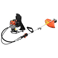 vidaXL Röjsåg ryggsäck design orange 52 cc 1,45 kW