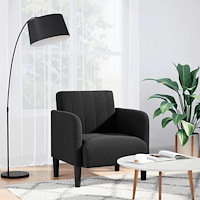 vidaXL Soffstol med armstöd svart 54 cm sammet