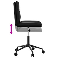 vidaXL Matstol svart konstläder