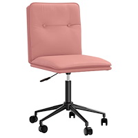 vidaXL Matstol rosa konstläder