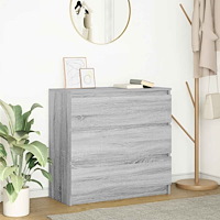 vidaXL Skänk grå sonoma 80x35x76 cm konstruerat trä
