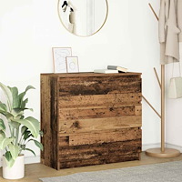 vidaXL Skänk gammalt trä 80x35x76 cm konstruerat trä