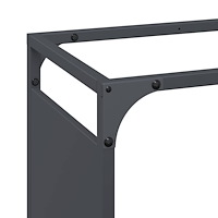 vidaXL Vedställ antracit 90x28x90 cm kallvalsat stål