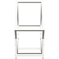 vidaXL Vedställ vit 50x25x50 cm kallvalsat stål