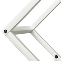 vidaXL Vedställ vit 50x25x50 cm kallvalsat stål