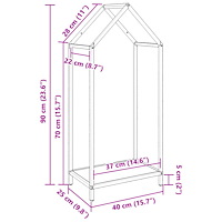 vidaXL Vedställ vit 40x25x90 cm kallvalsat stål