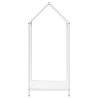 vidaXL Vedställ vit 40x25x90 cm kallvalsat stål