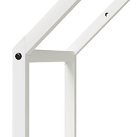 vidaXL Vedställ vit 40x25x90 cm kallvalsat stål