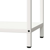 vidaXL Vedställ vit 40x25x90 cm kallvalsat stål