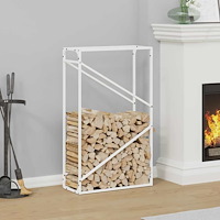 vidaXL Vedställ vit 60x25x100 cm kallvalsat stål