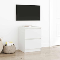 vidaXL TV-bänk vit 40x35x54 cm konstruerat trä