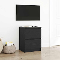 vidaXL TV-bänk svart 40x35x54 cm konstruerat trä