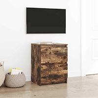 vidaXL TV-bänk rökt ek 40x35x54 cm konstruerat trä